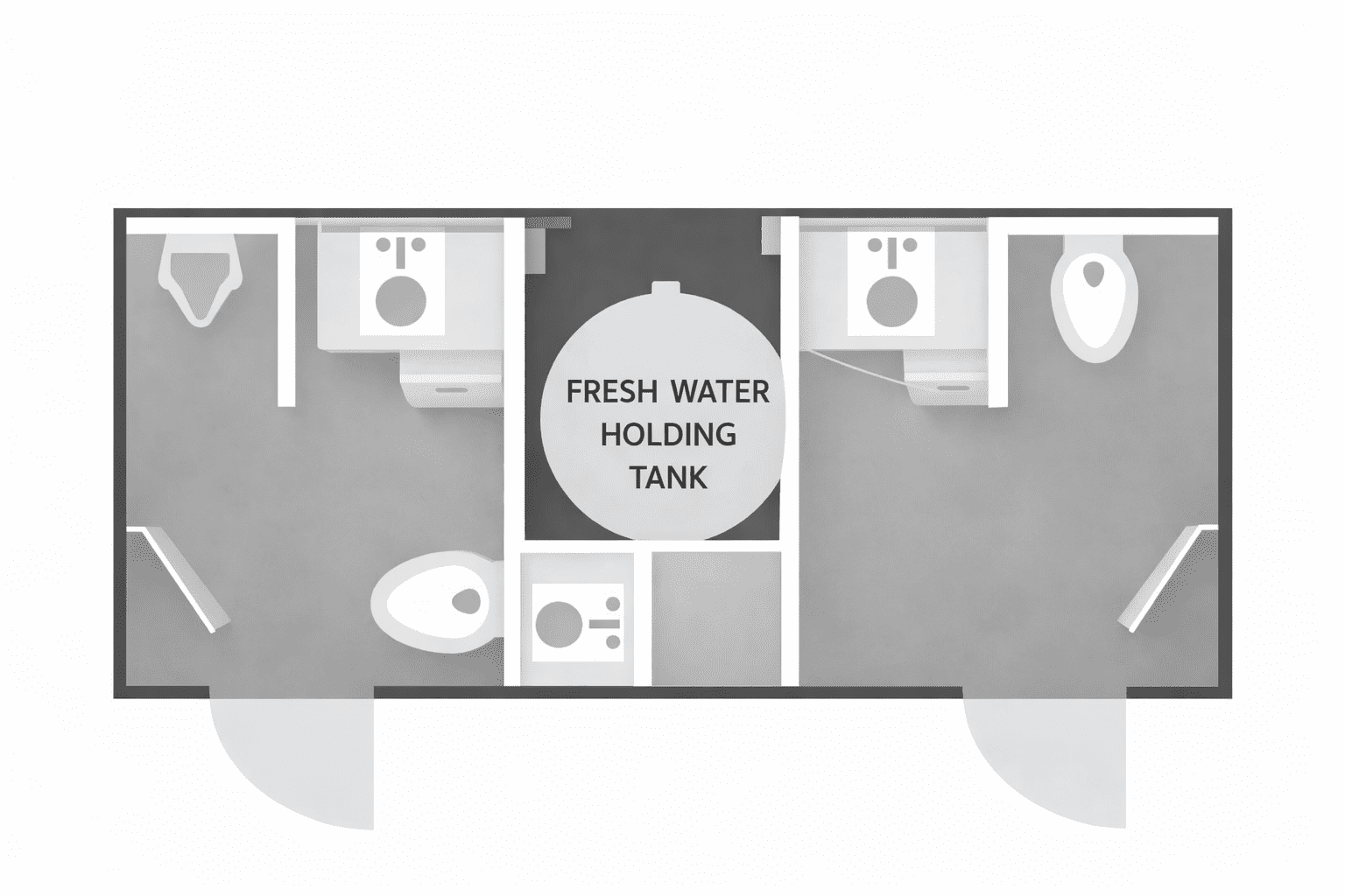 floor plan for restroom rental