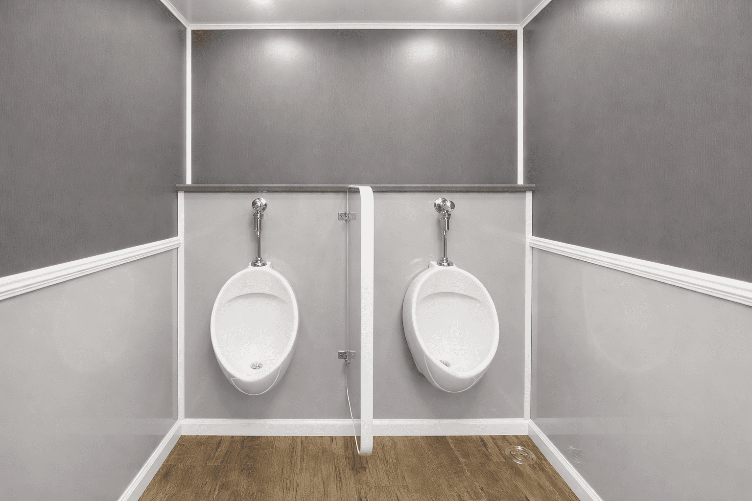 urinals in bathroom trailer rental