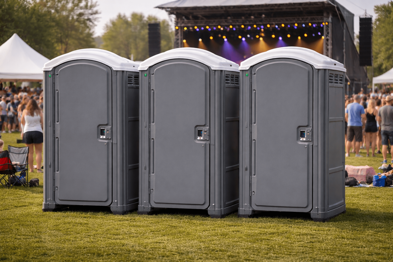 Porta Potty At Concert