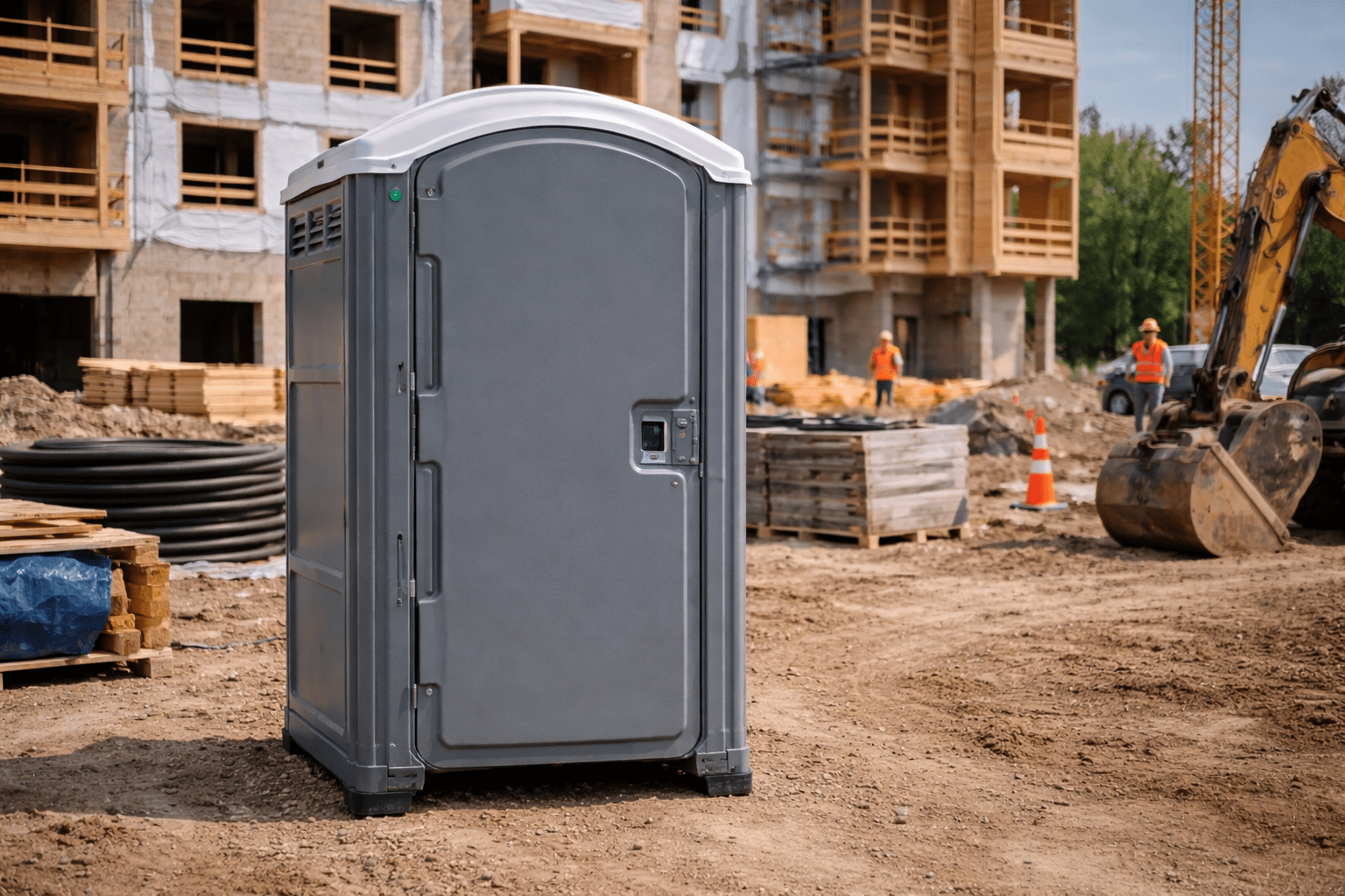 Porta Potty at Construction Event