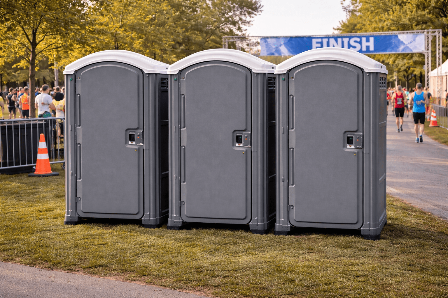 Porta Potty at Race Event