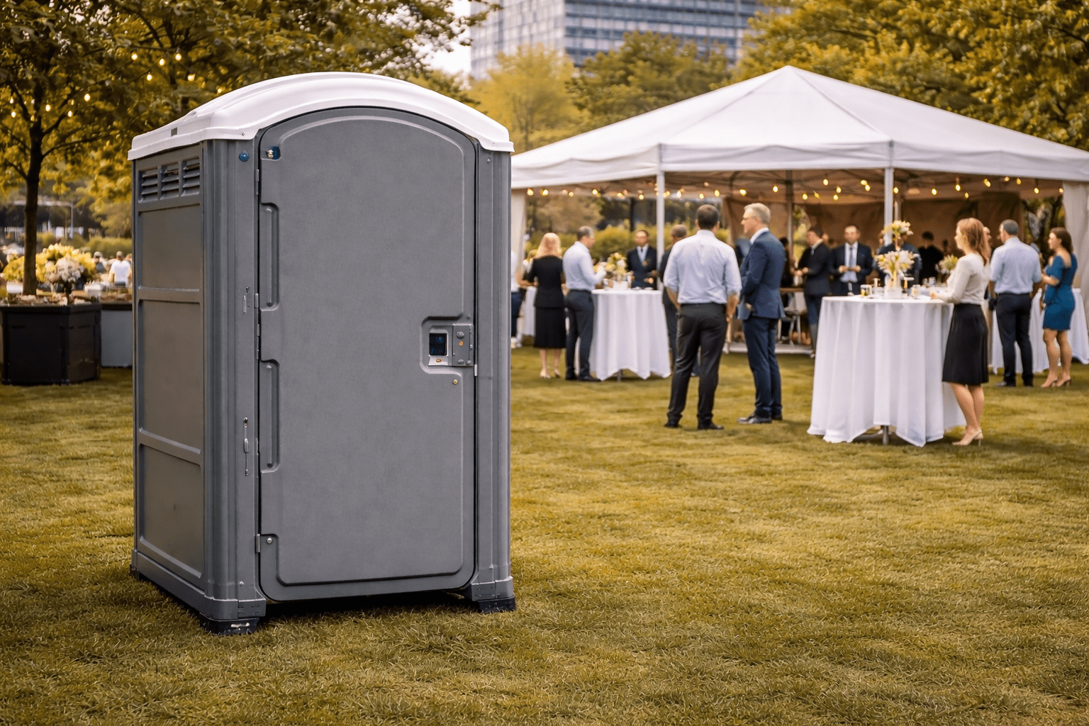 Porta Potty At Corporate Event