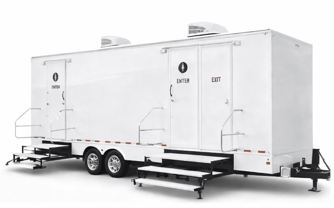 Exterior of Luxury Portable Restroom Trailer